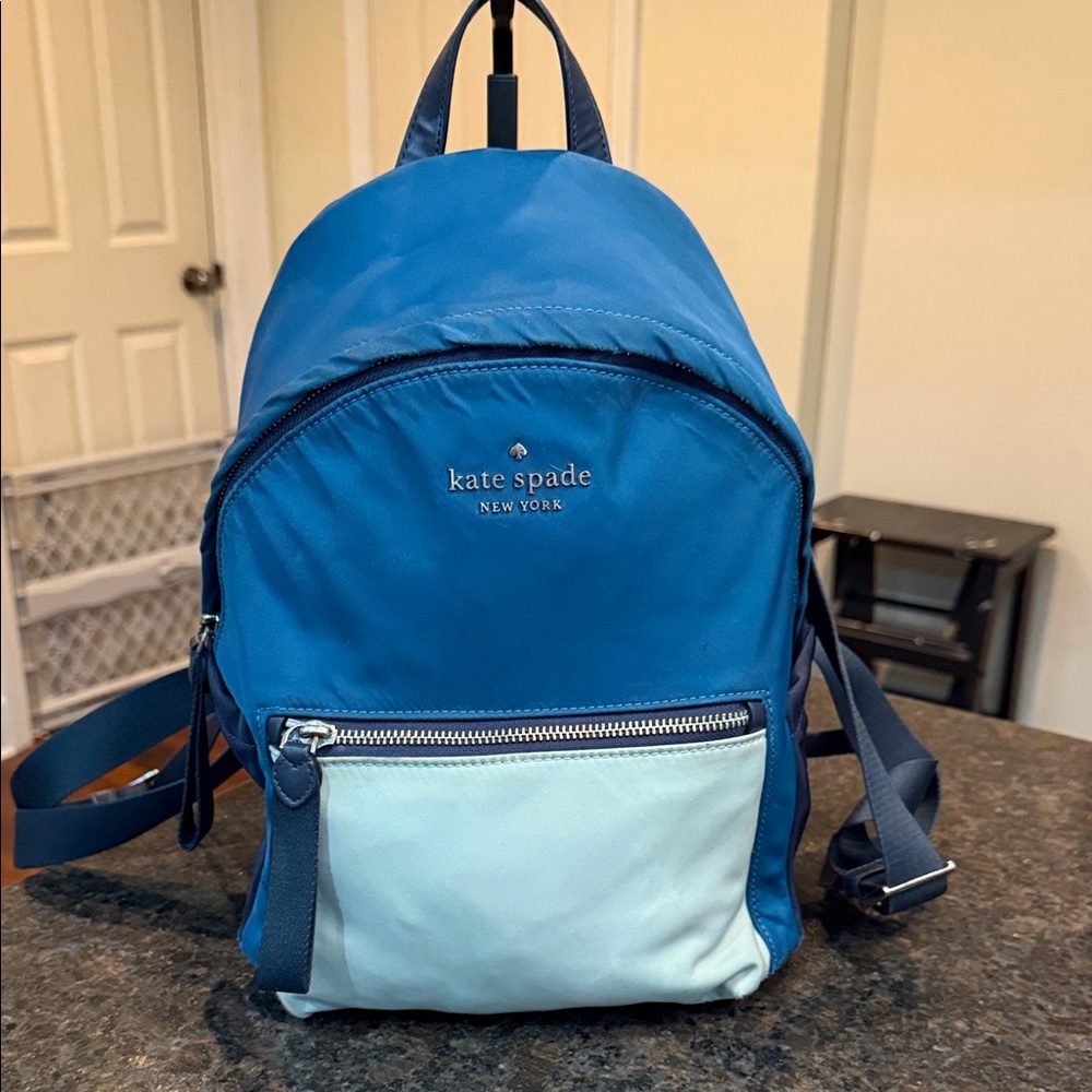 Kate Spade Vibrant Blue and White Backpack